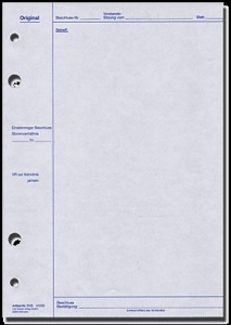 Vorstands-Sitzung Beschluss (Original) - Format DIN A4