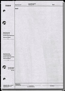 Verwaltungsratsbeschluss (Original) - Format DIN A4