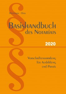 Abverkauf Basishandbuch des Notariats 2020