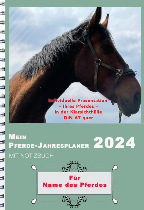 Mein Pferde-Jahresplaner 2025 mit Notizbuch