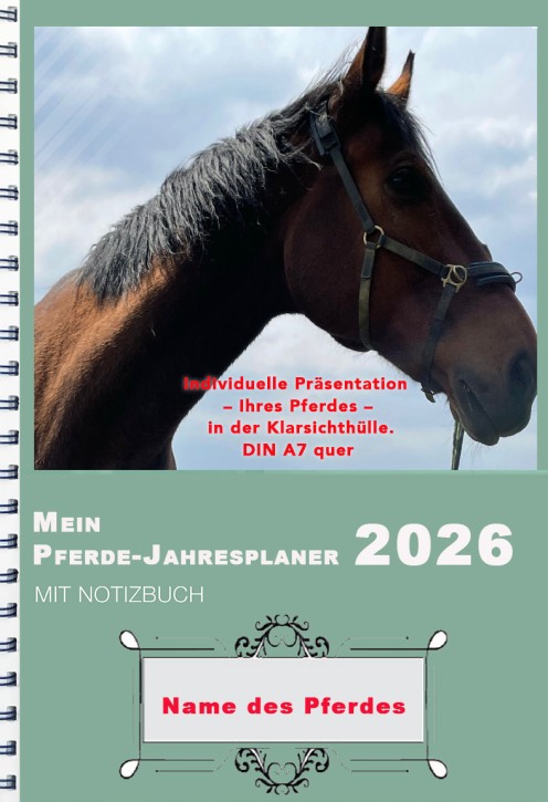 Mein Pferde-Jahresplaner 2026 mit Notizbuch