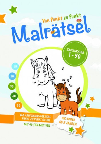 Von Punkt zu Punkt Malrätsel - 1 bis 50-1231