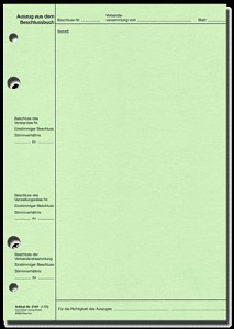Verbandsversammlung (Auszug) - Format DIN A4