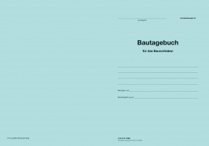 Loseblatt - 10er Pack - Akten-Umschlag - Bautagebuch Formblattmuster VI -Erfassen von Baustellenleistungen